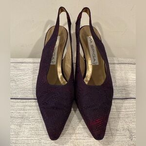 Via Spiga Slingback Heels deep plum/purple size 8.5